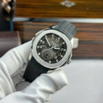 Patek Philippe Aquanaut 5164 Replica Watches Gray Dial Rubber Strap PPF Factory 40.8mm - Image 2