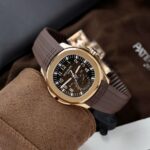 Patek Philippe Aquanaut 5164R Knock Off Watches Brown Dial Rubber Strap PPF Factory 40.8mm - Image 3