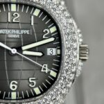 Patek Philippe Replica Watch Aquanaut 5167 Custom Moissanite Diamonds 3K Factory 40mm - Image 3