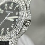 Patek Philippe Replica Watch Aquanaut 5167 Custom Moissanite Diamonds 3K Factory 40mm - Image 4