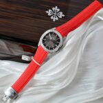 Patek Philippe Aquanaut 5167 Red Replica Watches Moissanite Diamonds Baguette 40mm - Image 2