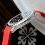 Patek Philippe Aquanaut 5167 Red Replica Watches Moissanite Diamonds Baguette 40mm - Image 8