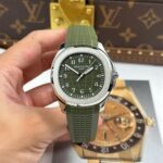 Patek Philippe Aquanaut 5168 Green Imitation Watches Engraving Machine BBF Factory 42mm