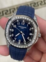 Patek Philippe Replica Watches Aquanaut 5168G Blue Rubber Strap GR Factory 42mm - Image 3