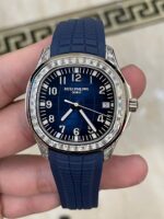 Patek Philippe Replica Watches Aquanaut 5168G Blue Rubber Strap GR Factory 42mm - Image 2
