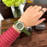 Patek Philippe Aquanaut 5261G Best Replica Watches Green Dial Rubber Strap 40mm - Image 9