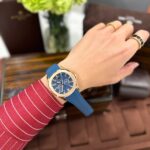 Patek Philippe Aquanaut 5261R Replica Watches Best Quality Blue Dial Rubber Strap 40mm - Image 9