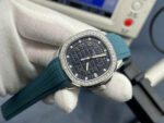 Patek Philippe Aquanaut 5268G Imitation Watches Charcoal Blue Dial Rubber Strap PPF Factory 38.8mm - Image 3