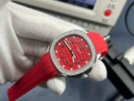 Patek Philippe Aquanaut 5268G Knock Off Watches Red Dial Rubber Strap PPF Factory 38.8mm - Image 2