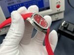 Patek Philippe Aquanaut 5268G Knock Off Watches Red Dial Rubber Strap PPF Factory 38.8mm - Image 6