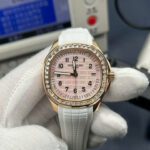 Patek Philippe Aquanaut 5268R Replica Watches White Rubber Strap Automatic Movement PPF Factory 38.8mm