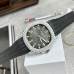 Patek Philippe Aquanaut 5719 Moissanite Diamond Replica Watch 40mm - Image 2