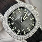 Patek Philippe Aquanaut 5719 Moissanite Diamond Replica Watch 40mm - Image 9