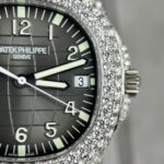 Patek Philippe Aquanaut 5719 Moissanite Diamond Replica Watch 40mm - Image 7