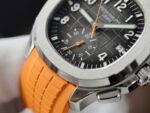 Patek Philippe Aquanaut 5968A Replica 11 Watch Orange Rubber Strap 42.2mm - Image 6