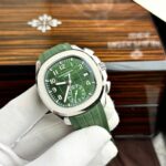 Patek Philippe Replica Watch Aquanaut 5968G Green Dial Rubber Strap 42.2mm - Image 2