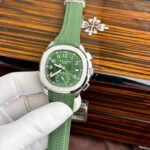 Patek Philippe Replica Watch Aquanaut 5968G Green Dial Rubber Strap 42.2mm