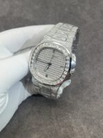 Patek Philippe Best Replica Watch Nautilus 5719 Custom CVD Diamond And White Gold 40mm - Image 3