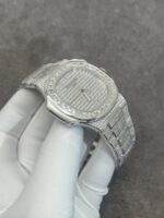 Patek Philippe Best Replica Watch Nautilus 5719 Custom CVD Diamond And White Gold 40mm - Image 4