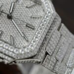 Patek Philippe Cubitus 5821 Copies Watches Diamonds Moissanite Hong Kong Custom 45mm - Image 9