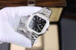 Patek Philippe Cubitus 5821 Replica Watches Black Dial Stainless Steel TW Factory 45mm - Image 3
