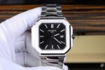 Patek Philippe Cubitus 5821 Replica Watches Black Dial Stainless Steel TW Factory 45mm