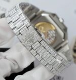 Patek Philippe Cubitus 5821 Dial Brown Replica Watch Full Diamonds Moissanite Hong Kong 45mm - Image 11