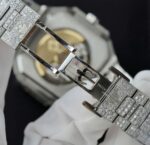 Patek Philippe Cubitus 5821 Dial Brown Replica Watch Full Diamonds Moissanite Hong Kong 45mm - Image 12