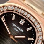 Patek Philippe 5711 Natural Diamond Replica Watch 18K Gold Wrapped 40mm - Image 6