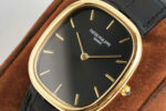 Patek Philippe Ellipse 5738R Replica Watches Black Dial Leather Strap 34x39mm - Image 5