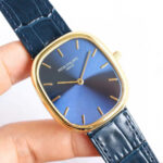 Patek Philippe Ellipse 5738R Imitation Watches Blue Dial Leather Strap 34x39mm - Image 2
