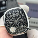 Patek Philippe Golden Ellipse 5738 Grand Feu Black Enamel Replica Watches OM Factory 34.5×39.5mm - Image 4