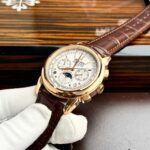 Patek Philippe Grand Complications 5270 Clone Watches White Dial Leather Strap 41mm - Image 4