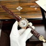 Patek Philippe Grand Complications 5270 Clone Watches White Dial Leather Strap 41mm