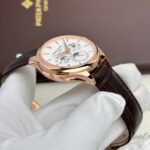 Patek Philippe Grand Complications 5327 Replica Watches White Dial Leather Strap 3K Factory 40mm - Image 4