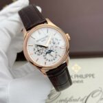 Patek Philippe Grand Complications 5327 Replica Watches White Dial Leather Strap 3K Factory 40mm - Image 2