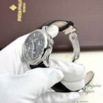 Patek Philippe Grand Complications 5327 Replica Watches Gray Dial Leather Strap 3K Factory 40mm - Image 4