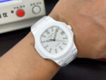 Patek Philippe Luxury Replica Watches Nautilus 5711 White Ceramic Best Quality 40mm - Image 9
