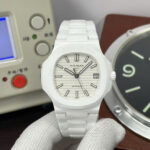 Patek Philippe Luxury Replica Watches Nautilus 5711 White Ceramic Best Quality 40mm