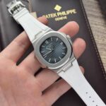 Patek Philippe Nautilus 5711 Best Replica Watch White Rubber Strap 3K Factory 40mm - Image 2