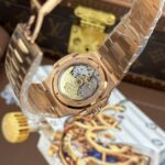 Patek Philippe Nautilus 5711 Rose Gold Replica Watches Brown Dial Metal Wire BBF Factory 40mm - Image 9