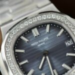 Patek Philippe Nautilus 5711 Blue Dial Copies Watch Diamonds Natual Custom 40mm - Image 4