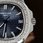 Patek Philippe Nautilus 5711 Blue Dial Copies Watch Diamonds Natual Custom 40mm - Image 5