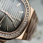 Patek Philippe Best Replica Watch Nautilus 5711 Gold Wrapped & Moissanite Diamonds Custom 40mm - Image 5