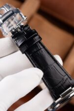 Patek Philippe Nautilus 5711 Luxury Fake Watches Gray Dial Leather Strap BBF Factory 40mm - Image 14