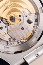 Patek Philippe Nautilus 5711 Luxury Fake Watches Gray Dial Leather Strap BBF Factory 40mm - Image 10