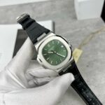 Patek Philippe Nautilus 5711 Replica Watch Leather Strap Green Dial 40mm - Image 4