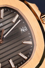 Patek Philippe Nautilus 5711R Best Fake Watches Gray Dial Leather Strap BBF Factory 40mm - Image 6