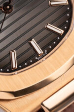 Patek Philippe Nautilus 5711R Best Fake Watches Gray Dial Leather Strap BBF Factory 40mm - Image 8