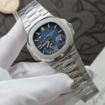 Patek Philippe Nautilus 5712 Imitation Watches Blue Dial Engraving Machine PPF Factory 40mm - Image 2